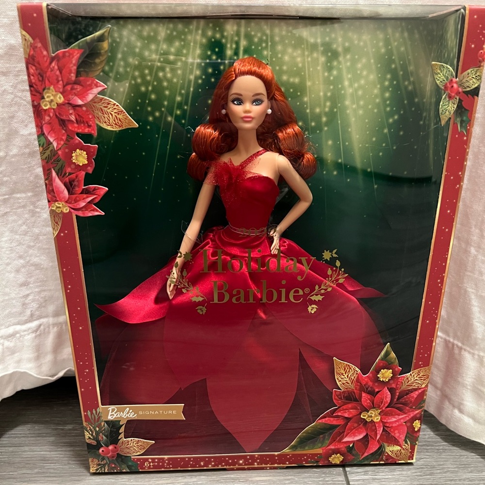 Barbie Signature 2022 Holiday Barbie Redhead